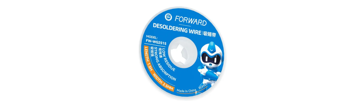 malla para desoldar forward 25 mm fw wg2515